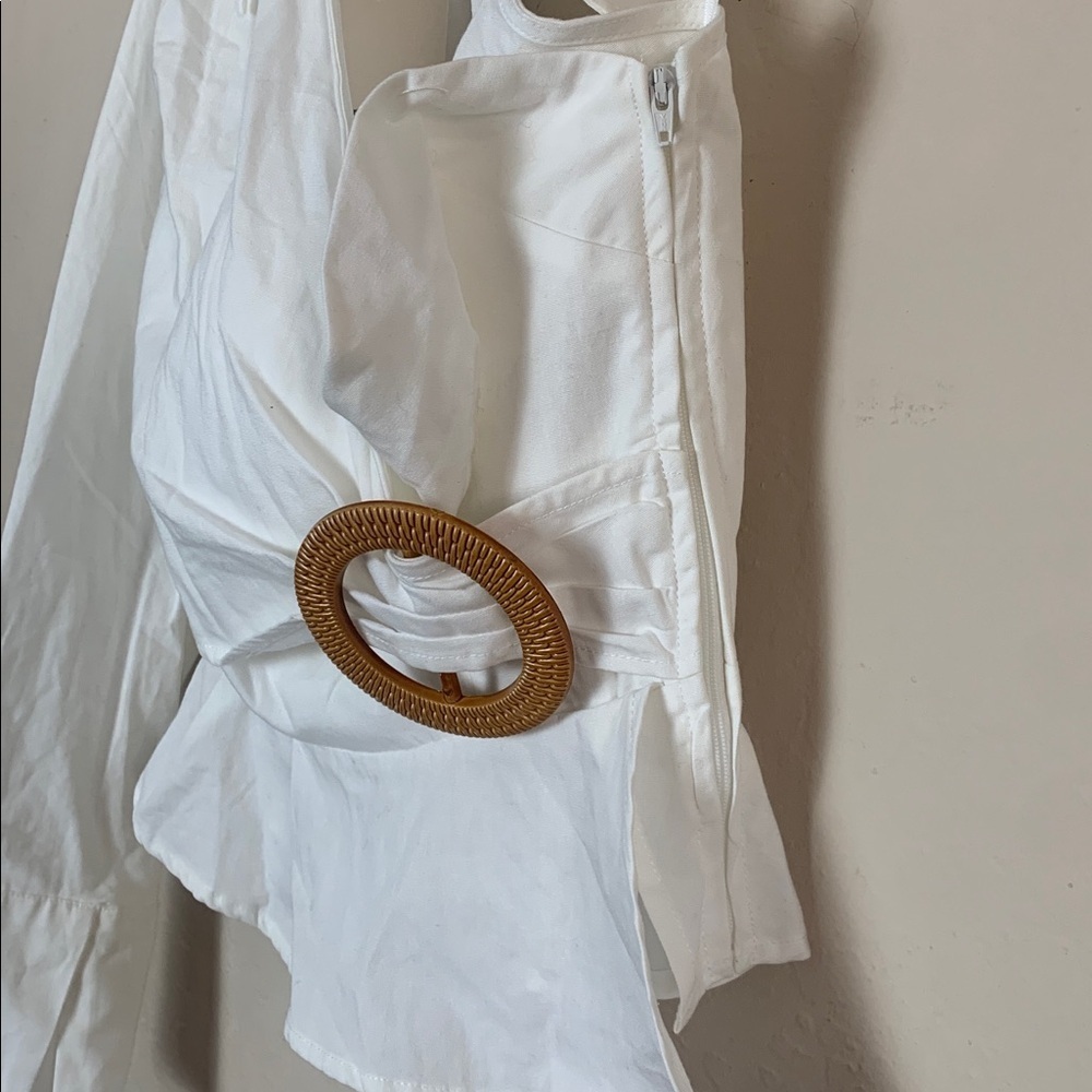 NWT Finder Keepers Naya Bodice White One Shoulder Top Size XS - Picture 5 of 7